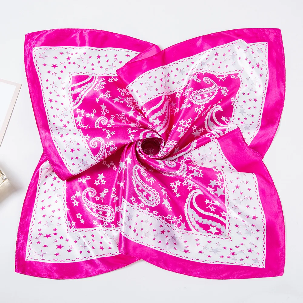 Square Scarves for Women Chic Cat Design Ponchos and Capes Multi-functional Decoratiion Shawl Silk-like Hijab hijab scarf 2019 | Аксессуары