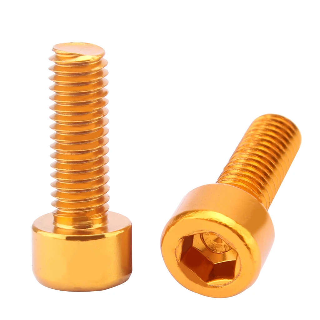 4Pcs Water Bottle Cage Screws Aluminum Alloy Bike Holder Screws Cycling Bicycle Cage Bolts Accessories 
