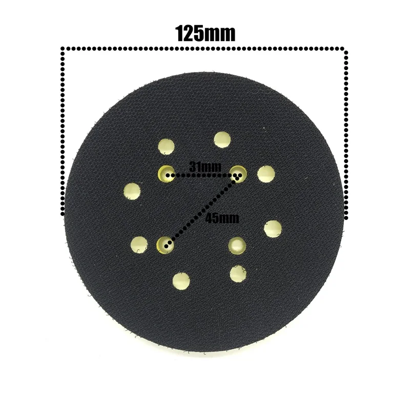 " шлифовальный диск 8 отверстий полировальный диск 125 мм полировальная пластина 5" шлифовальный диск