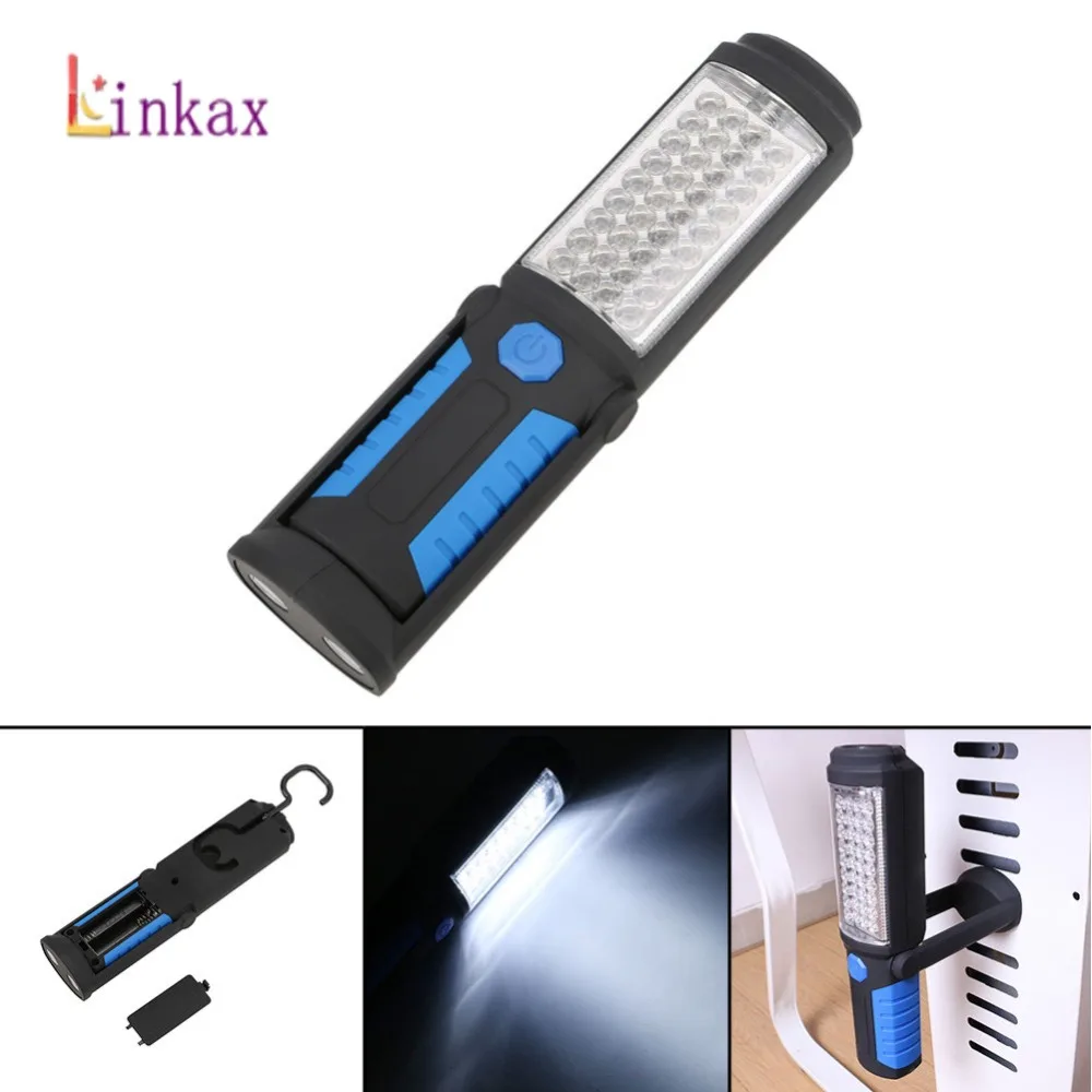 

Super Bright Portable Light 36+5 LED Flexible Hand Torch Work Light Magnetic Inspection Lamp Flashlight Torch Battery Powered