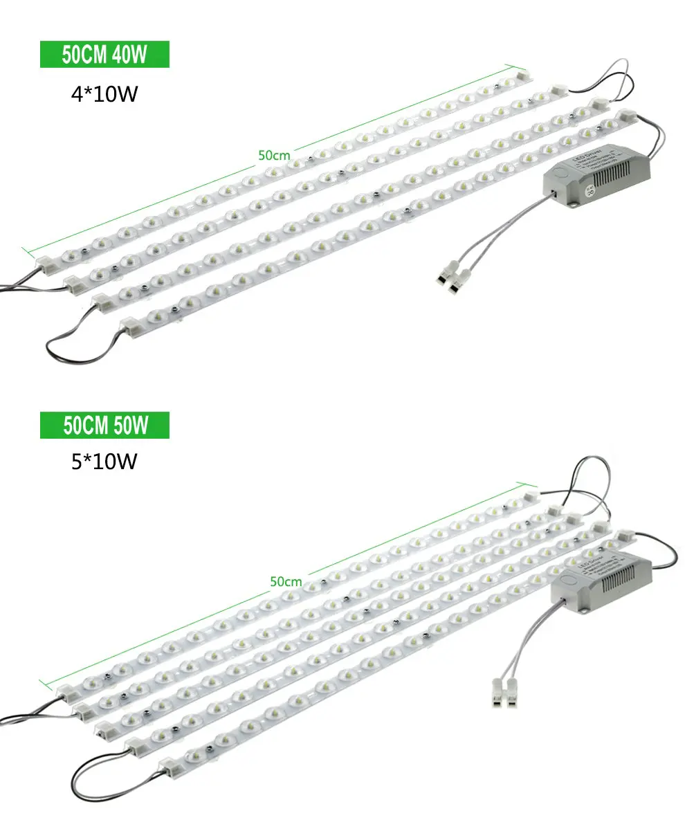 Светодиодный потолочный светильник, модуль, источник 32 Вт, 40 Вт, 50 Вт, 2835 Светодиодный светильник, потолочный светильник, 220 В, с магнитным держателем и Драйвером