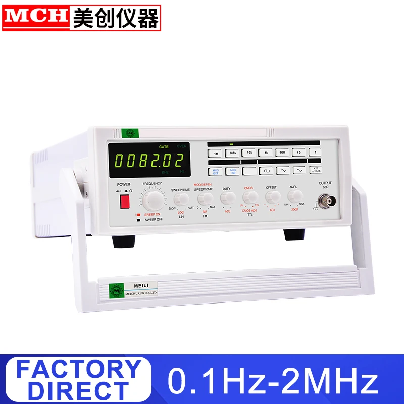 

2MHz Function Generator 0.1Hz -2MHz Digital Signal Generators with AM/FM Frequency Counter High Precision Function Generator