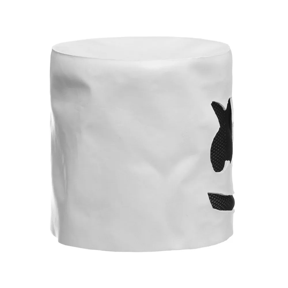 ICOCO, модные вечерние латексные маски для ночного клуба на Хэллоуин, белая маска для взрослых, DJ Marshmallow, костюмная маска косплей, шлем, распродажа