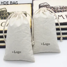Сумка из натурального хлопка для упаковка ювелирных изделий/макияж/подарок/Свадебные/вечерние/коробка для хранения/мешки для обуви из хлопка мешочки с завязками принт с логотипом на заказ