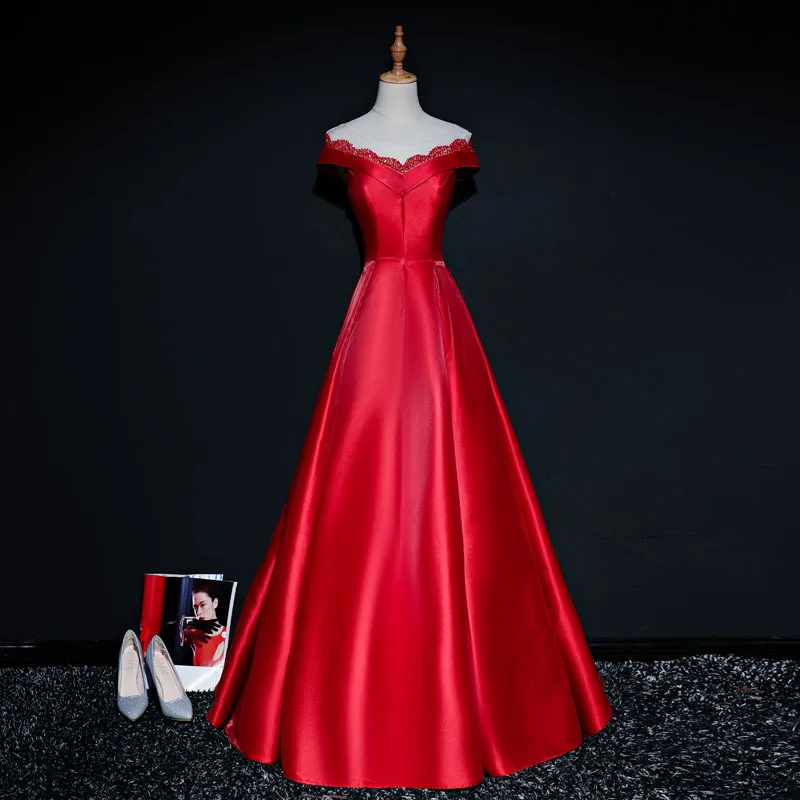 Это YiiYa красный хит, без рукавов, с вырезом лодочка, вечернее платье, простое шикарное, расшитое блестками, длина до пола, кружевное роскошное вечернее платье L039