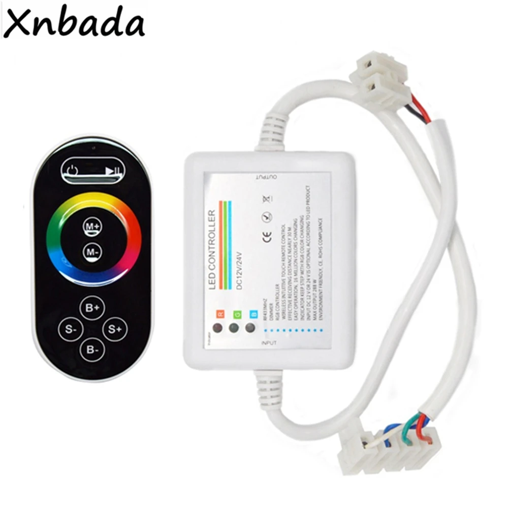 RF RGB Led регулятор светодиодной яркости с 8 клавишами сенсорный пульт дистанционного управления для 2835 5050 RGB светодиодные полосы света DC12-24V