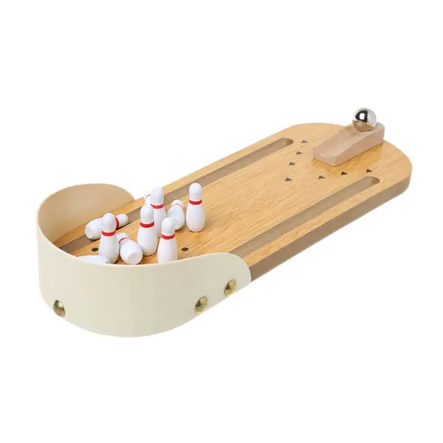 Cheap 1set Wooden Mini Bowling Table Game Children Educational Toy Creative Decompression Toy Baby Gifts Cheap 1set Wooden Mini Bowling Table Game Children Educational Toy Creative Decompression Toy Baby Gifts
