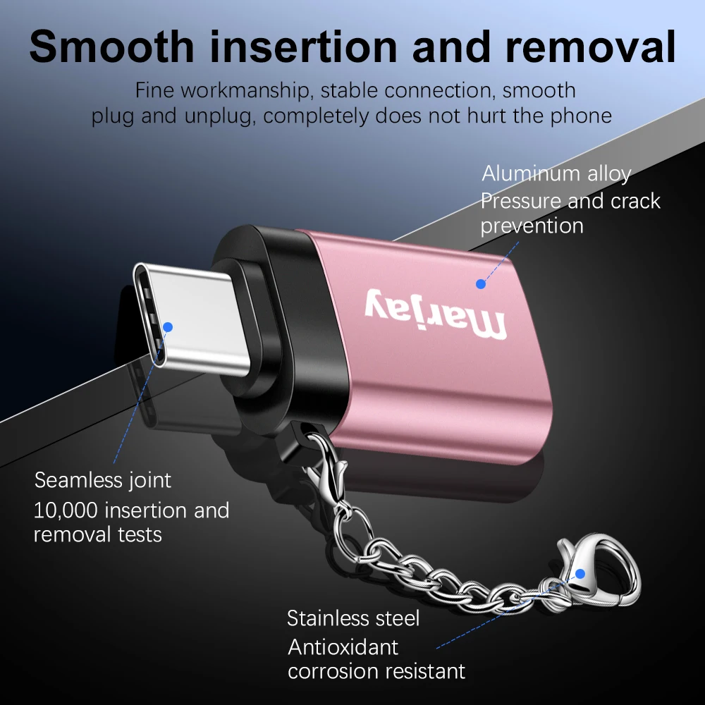 Адаптер Marjay USB C адаптер Type к 3 0 Thunderbolt OTG кабель для Macbook pro Air Samsung S10 S9 OTG|Переходники