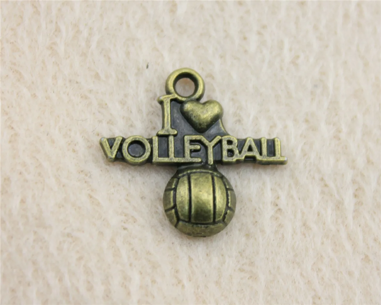 

57 шт./лот 21*20 мм старинная бронза I сердце волейбол Подвески DIY ювелирные изделия для браслета ожерелья серьги