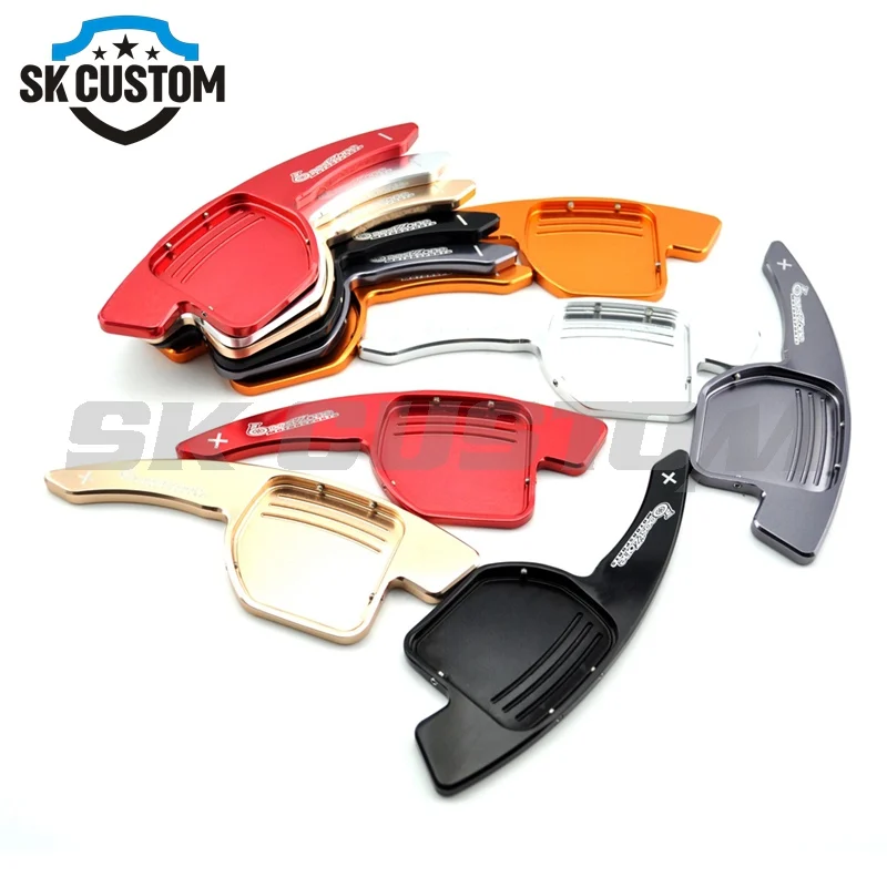 

SK CUSTOM Aluminum Paddle Shift Extensions For Audi A3 A4L A6L A8 S5 Q3 Q5 Q7 TT R8 Steering Wheel Shifters