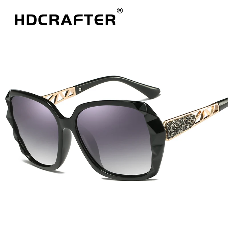 HDCRAFTER модные роскошные женские Поляризованные Солнцезащитные очки женские солнцезащитные очки с коробкой