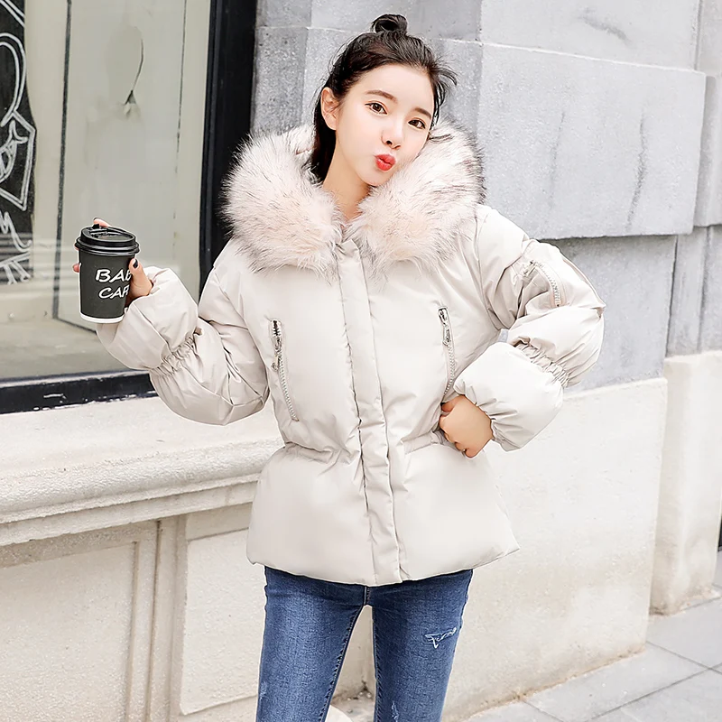 Yaxez 2018 New Thick Warm Hooded Cotton Parka Female