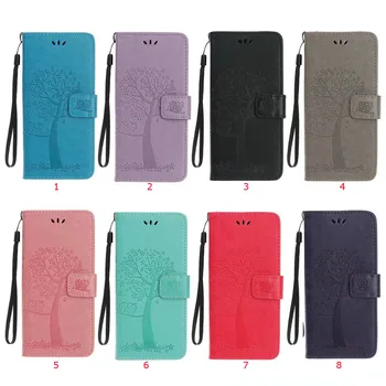 

30pcs/lot For Samsung Galaxy A30S A20e A20 Core A50 A70 A30 A10 Book Case Tree Embossing Leather Case For Galaxy M20 M30 M10