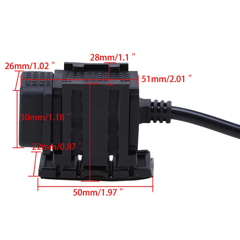  Universal Motorrad USB Ladegerät Adapter Elektrische Fahrrad Bike Lenker Netzteil Port Outlet Steck