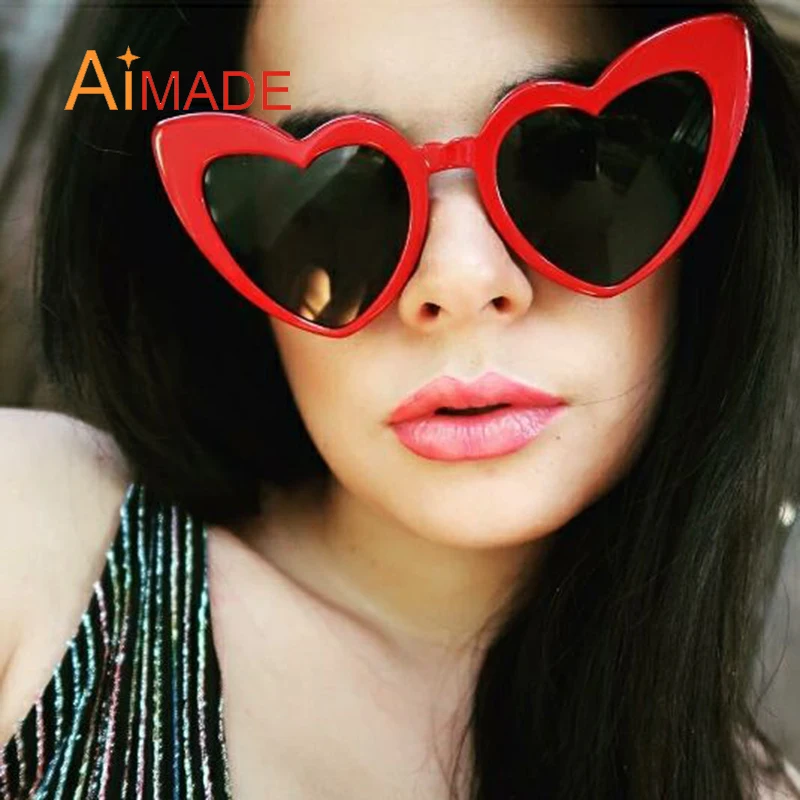 Aimade 2018 суперзвезда новые модные в форме сердца солнцезащитные очки для женщин