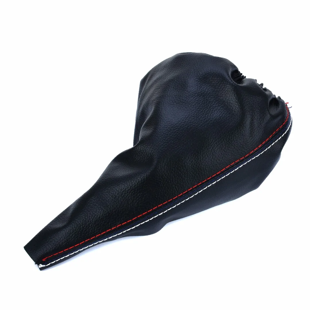 Buy Universal PU Leather Gear Shift Knob Shifter Boot Cover For BMW E30 E34 E36