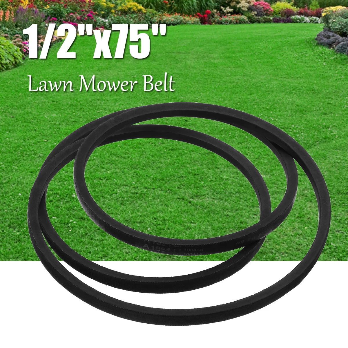 

13mm Black 1/2"x102" Industry Lawn Mower Belt Thickness Rubber Rotate Band A100 V-Type Belt for Industrial Machinery Accessory
