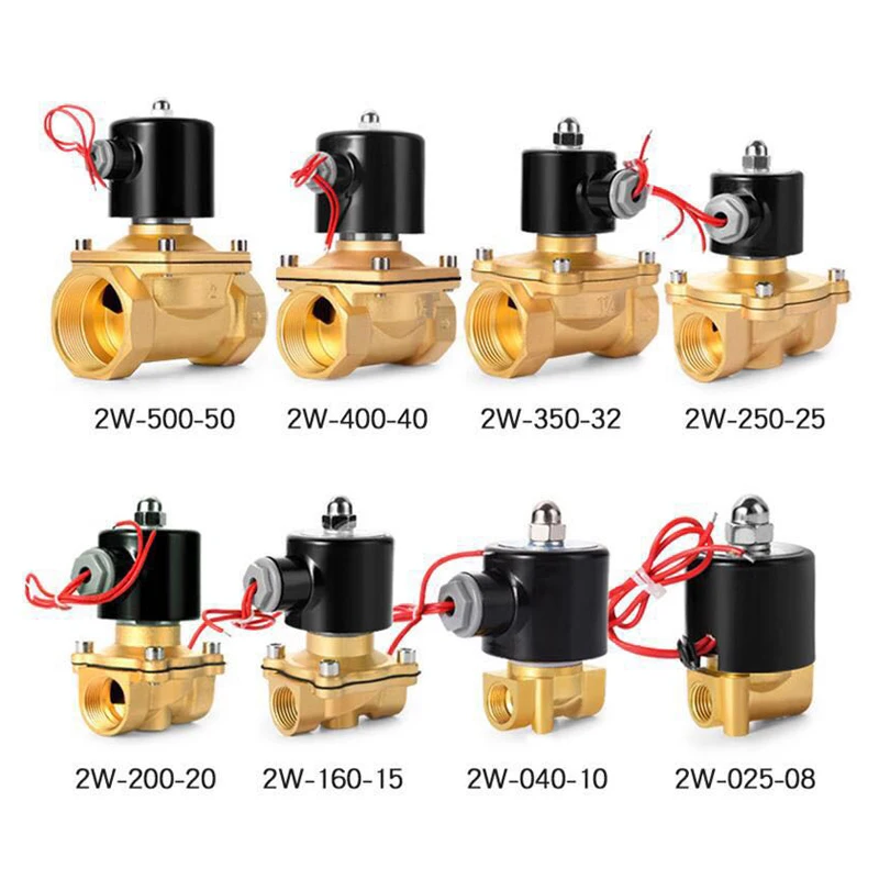 DN08 DN15 DN20 DN25 DN32 DN50 AC220/110 в DC12V/24 В нормально закрытый электромагнитный клапан пневматический клапан для воды, масла, воздуха