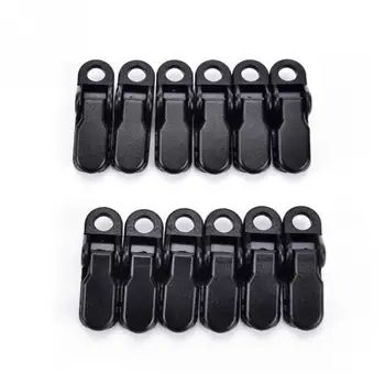 

12Pcs Awning Clamp Reusable Tarp Clips Tie Down Snap Hangers Tent Canvas Camping Spring Tighten Tents Accessories