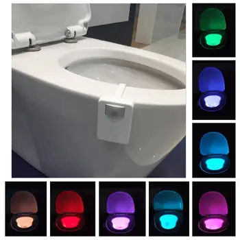 

LED Toilet Light PIR Motion Sensor Night Lamp 16 Colors Waterproof Backlight For Toilet Bowl LED Luminaria Lamp WC Toilet Light