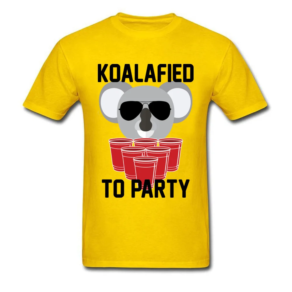 Lasting Шарм Koalafied к вечерние спортивные футболки Для мужчин Hipster коала принтом спортивные футболки - Цвет: Yellow