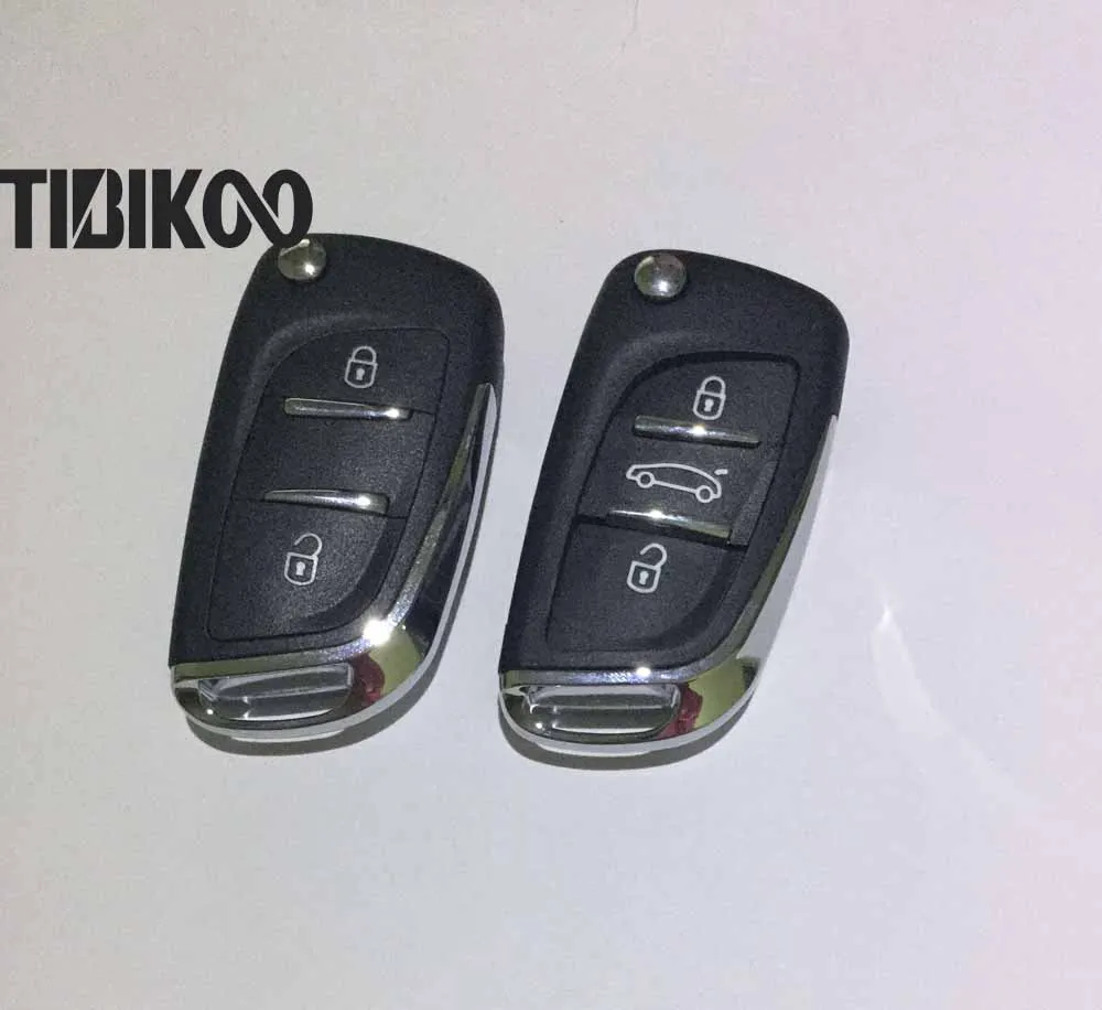

2B/3B Модифицированная откидная оболочка ключа дистанционного управления для Peugeot 307 408 308 чехол для автомобильных ключей