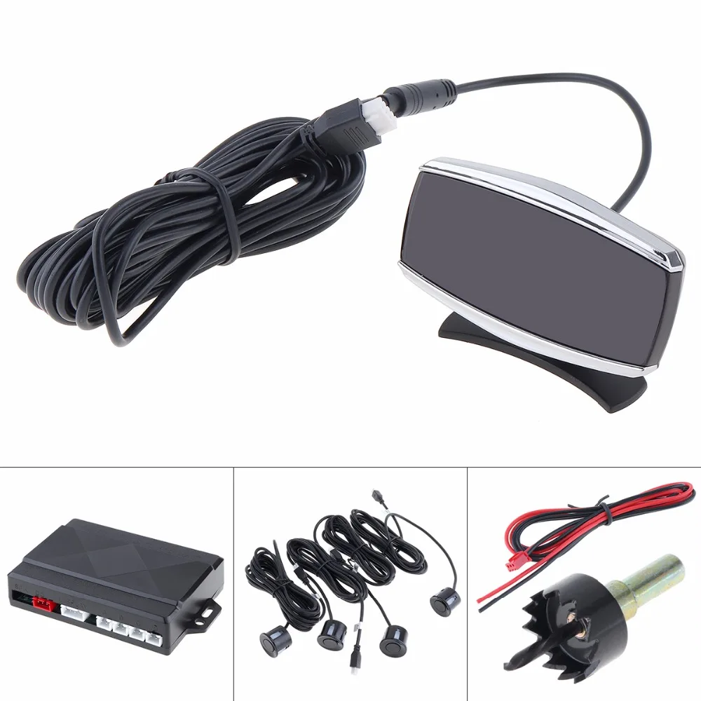 4 датчика s автомобильный монитор парковочный датчик комплект радар детектор