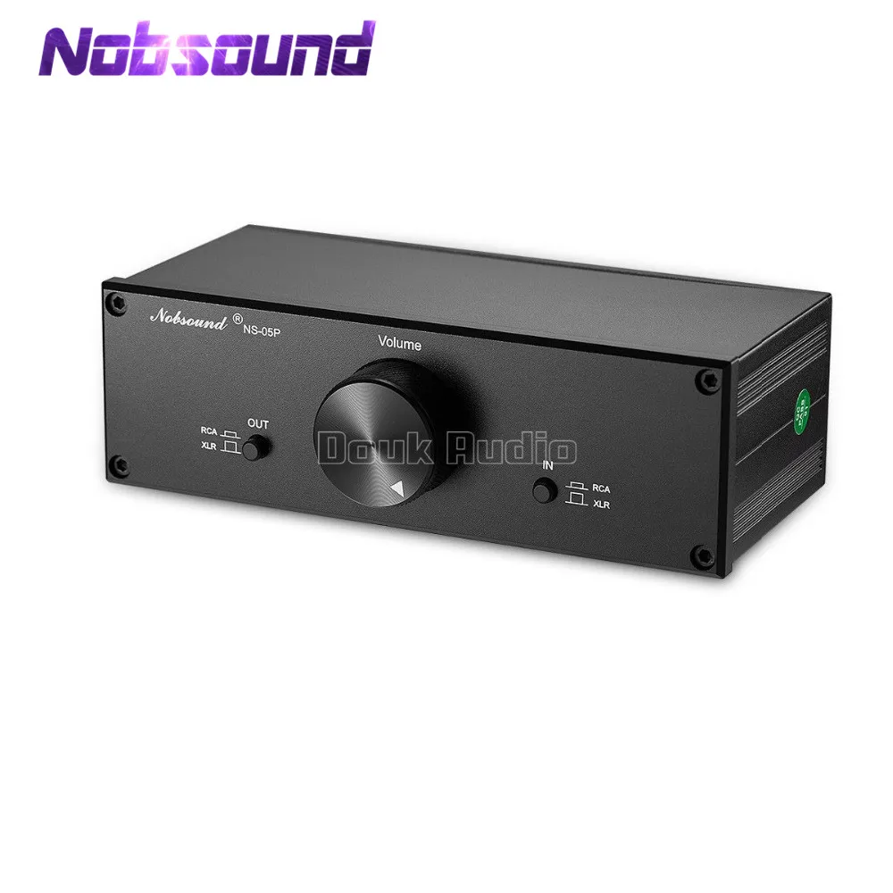 Nobsound NS 05P полностью сбалансированный Пассивный предусилитель Pre Amp XLR/RCA регулятор