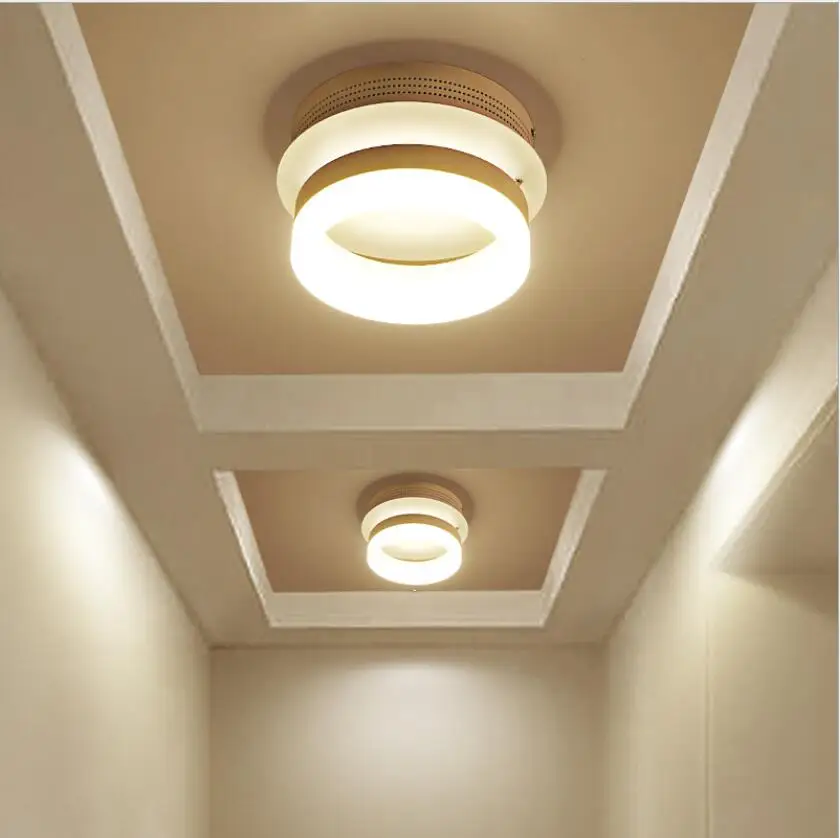 

New Simple Modern LED Ring Circle Acrylic Ceiling Lamp Corridor Lighting Bedroom Porch