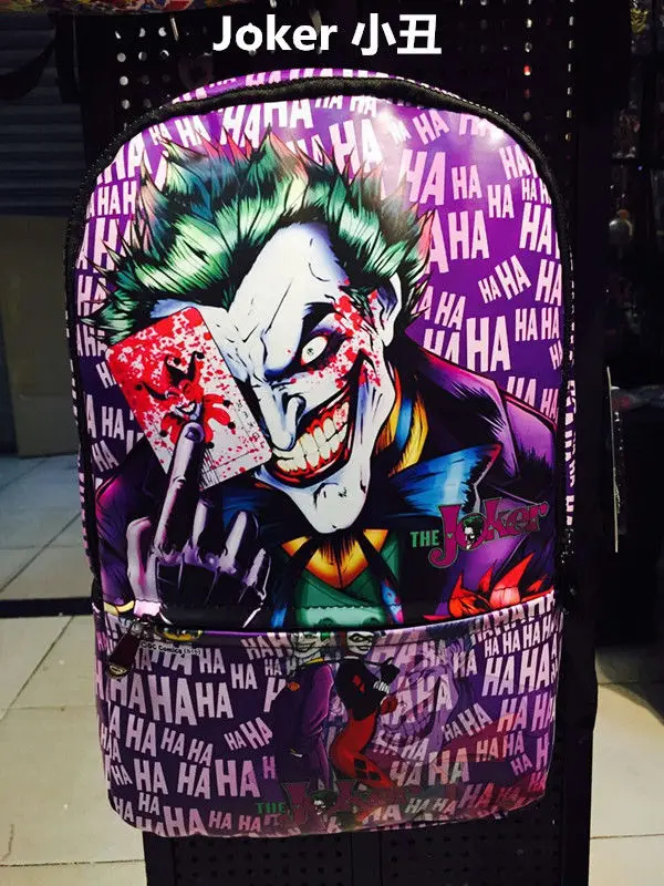 The Joker Batman Comics Bag Leather Backpack School Travel Book Bag Fashion Hotin Action & Toy