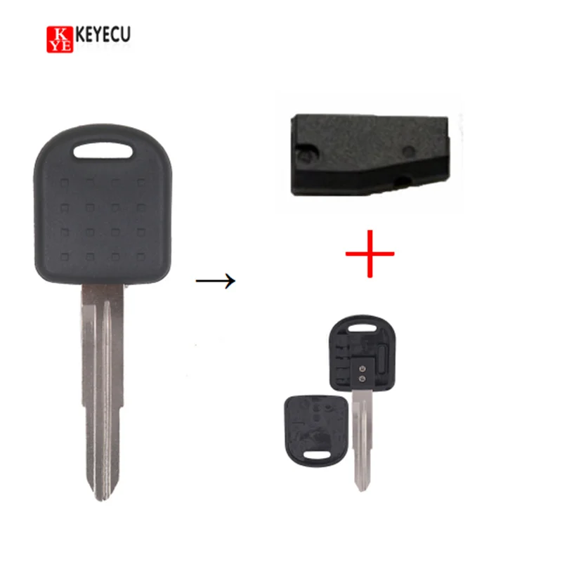 KEYECU New Replacement Transponder Key Fob With Chip 4DID65 for Suzuki