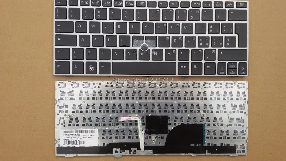 NEW IT Italian Keyboard For HP Elitebook 2170P Series Laptop with frame 90.4RL07.I0E 677598-061 SN8111 Tastiera | Компьютеры и офис