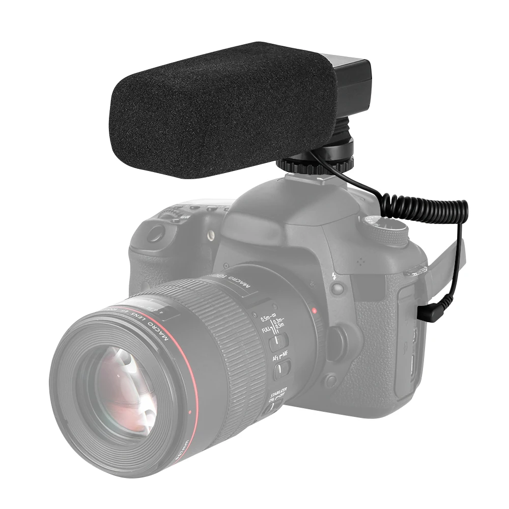 K& F концепция S5 Стерео дробовик видео микрофон накамерный конденсаторный микрофон 3,5 мм разъем для Canon Nikon sony DSLR Запись интервью