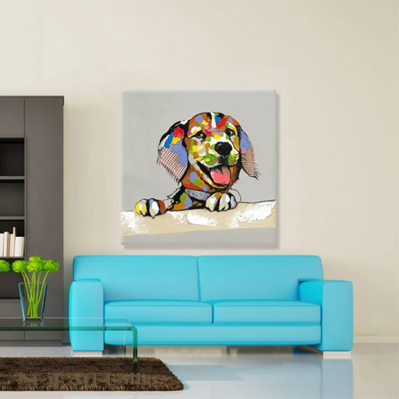 Beautiful Lovely Dog Animal Canvas Wall Art Decoration Painting Heavy