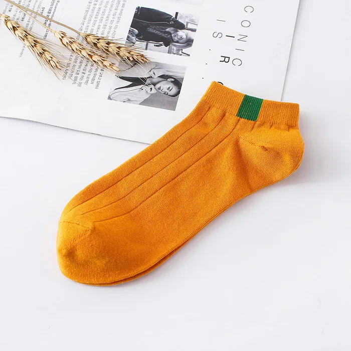 Новое поступление, модные мужские носки, 5 цветов, простой дизайн, летние повседневные хлопковые мужские носки - Цвет: 02