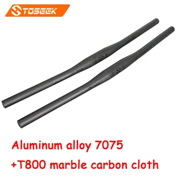 

Toseek high quality bicycle handlebar road mountain bike flat handlebar MTB aluminum alloy carbon fiber 31.8*620/660/700mm