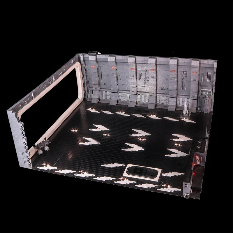 

MOC Starwars Series With LED Light Bricks 7780pcs Millennium Parking Apron Building Blocks Compatible Star Wars Sets