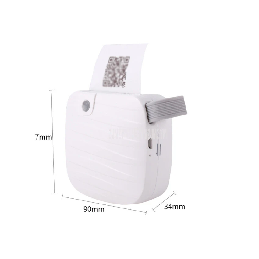 X1 Pocket Mini Thermal Printer Bluetooth 200DPI Portable Sticker Mini Thermal Label Printing Machine for Android iOS Phone
