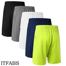 Мужские летние упражнения для бодибилдинга свободные шорты тренировочные фитнес шорты для йоги