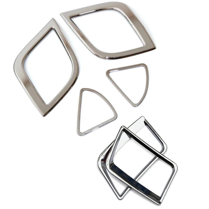 

6PCS Car air-conditioning outlet ABS chrome Accessories For Hyundai Solaris Verna Accent Sedan Hatchback 2011-2015