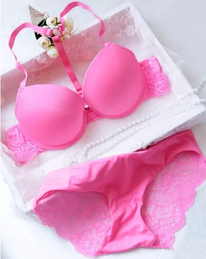 Hot 2018 6 Color Sexy Elegant Bra and Panty Set Women Bras Underwear Lady  push up bra sets brief set lingerie set panty sets
