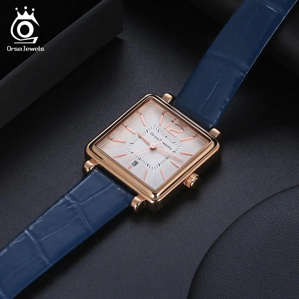 ORSA JEWELS повседневные женские наручные часы водонепроницаемые квадратные из