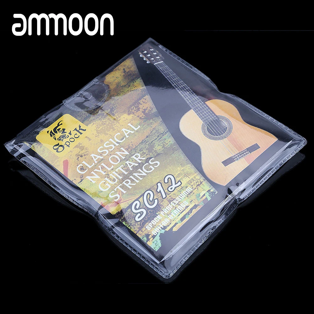 

6pcs/set Guitar Strings Set Nylon Silver Plating Super Light for Classic Acoustic Guitar High Quality SC12 Guitar Strings
