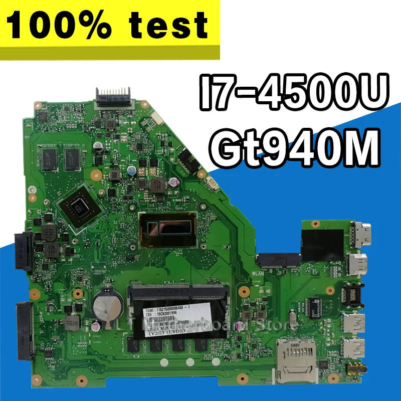 

X550LB Laptop motherboard for ASUS X550LD A550L Y581L W518L X550LN Test original mainboard I7-4500U 4GB RAM