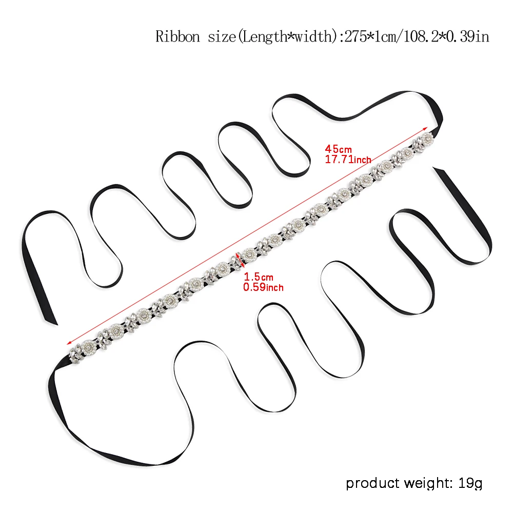 TOPQUEEN S101 Люкс Sash Стразы Жемчуг Свадебные ремни свадебные пояса, стразами и жемчугом Свадебные Ремни Люкс 1 см пояса