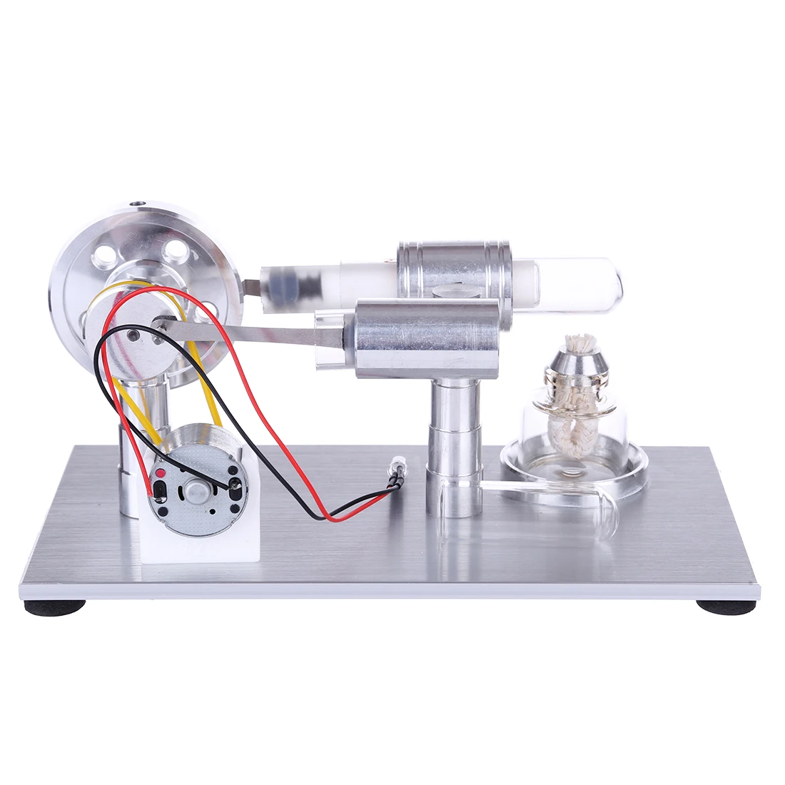 Стирлинга Стекло Горячие одноцилиндровый одной лампы внешнее сгорание тепла паровой Мощность Модель двигателя Физика Наука игрушки для
