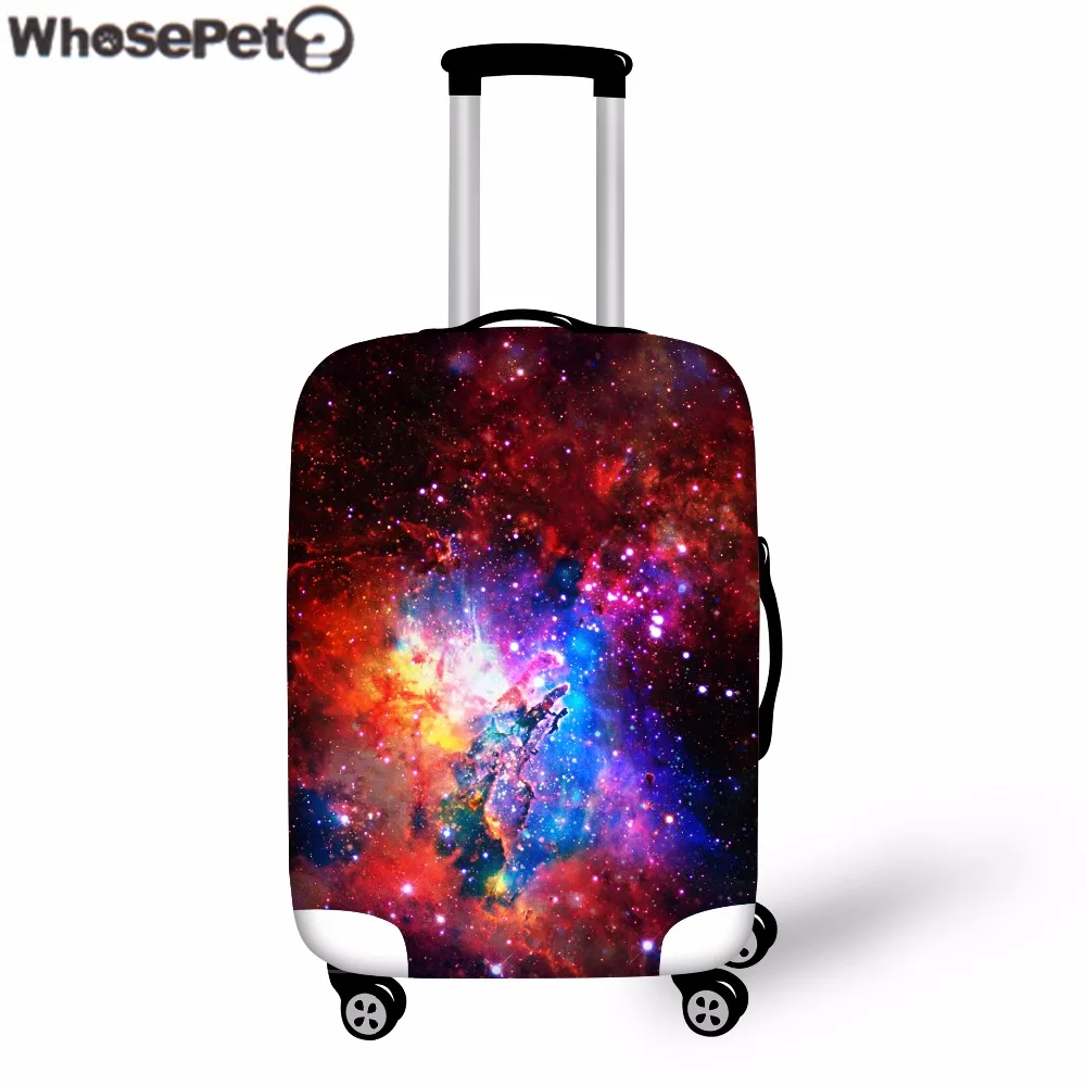 WHOSEPET 3D Galaxy багаж защитный чехол звездное небо чемодан сундук Чехлы для 18-30 дюймов Дорожный Чехол Крышка Анти-пыль молния
