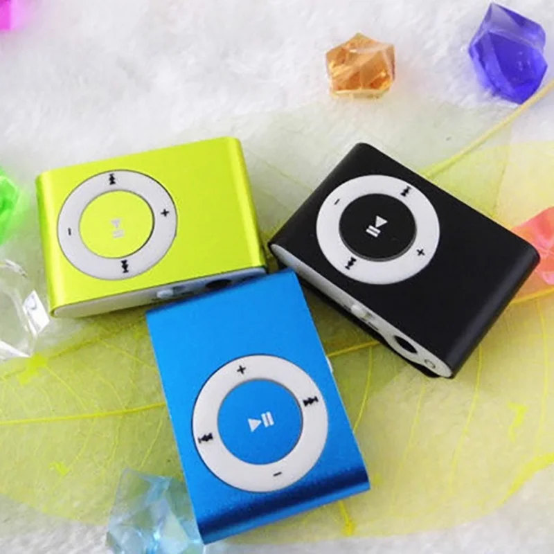 

Colorful Mini Mp3 Music Player Micro TF Card Slot USB MP3 Sport Player USB Port With Earphone 2GB TF Card