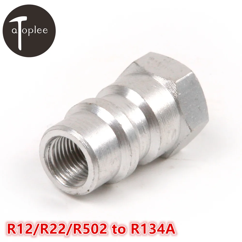 

1 шт., переходник с резьбой R12/rr502 на R134A, с клапаном 1/4 дюйма на 8v1