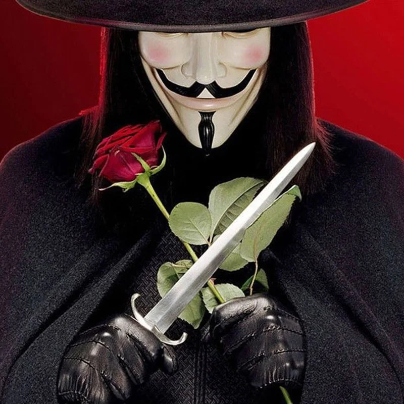 5 шт. маски для костюмированной вечеринки V для вендетты Anonymous Guy Fawkes маскарадный костюм аксессуар для костюма для взрослых macka mascaras маска на Хэллоуин